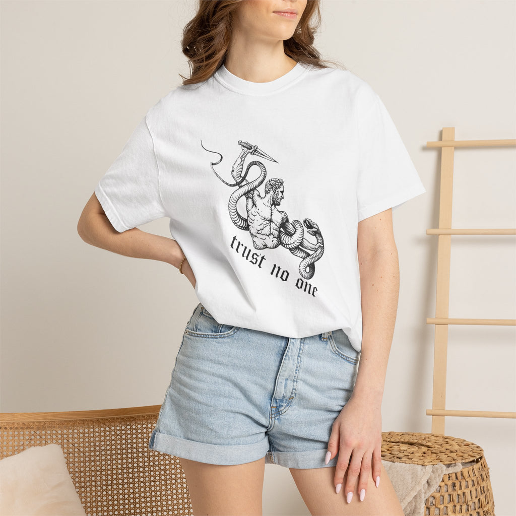 Trust No One T-Shirt — Snake & Dagger Graphic Tee
