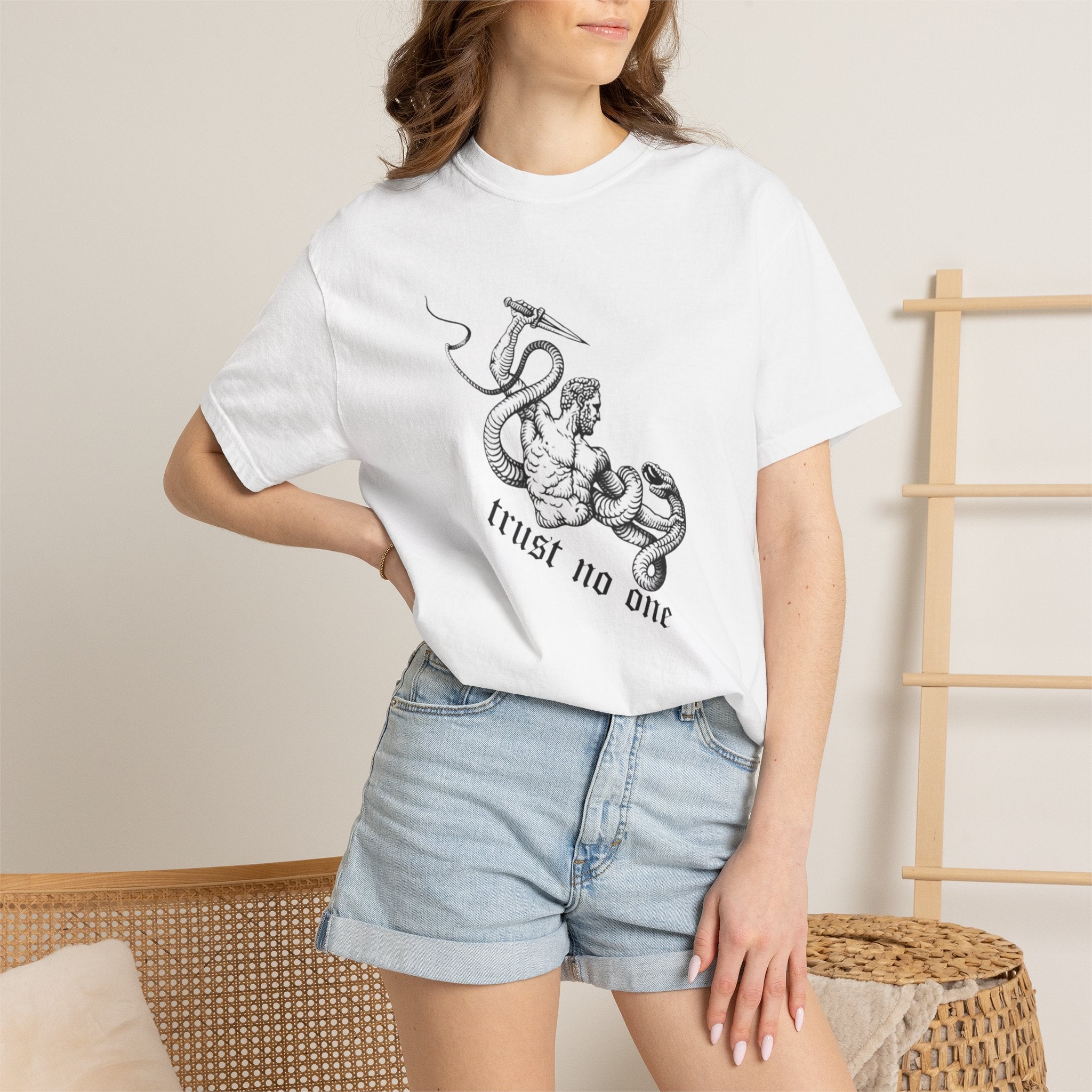 Trust No One T-Shirt — Snake & Dagger Graphic Tee