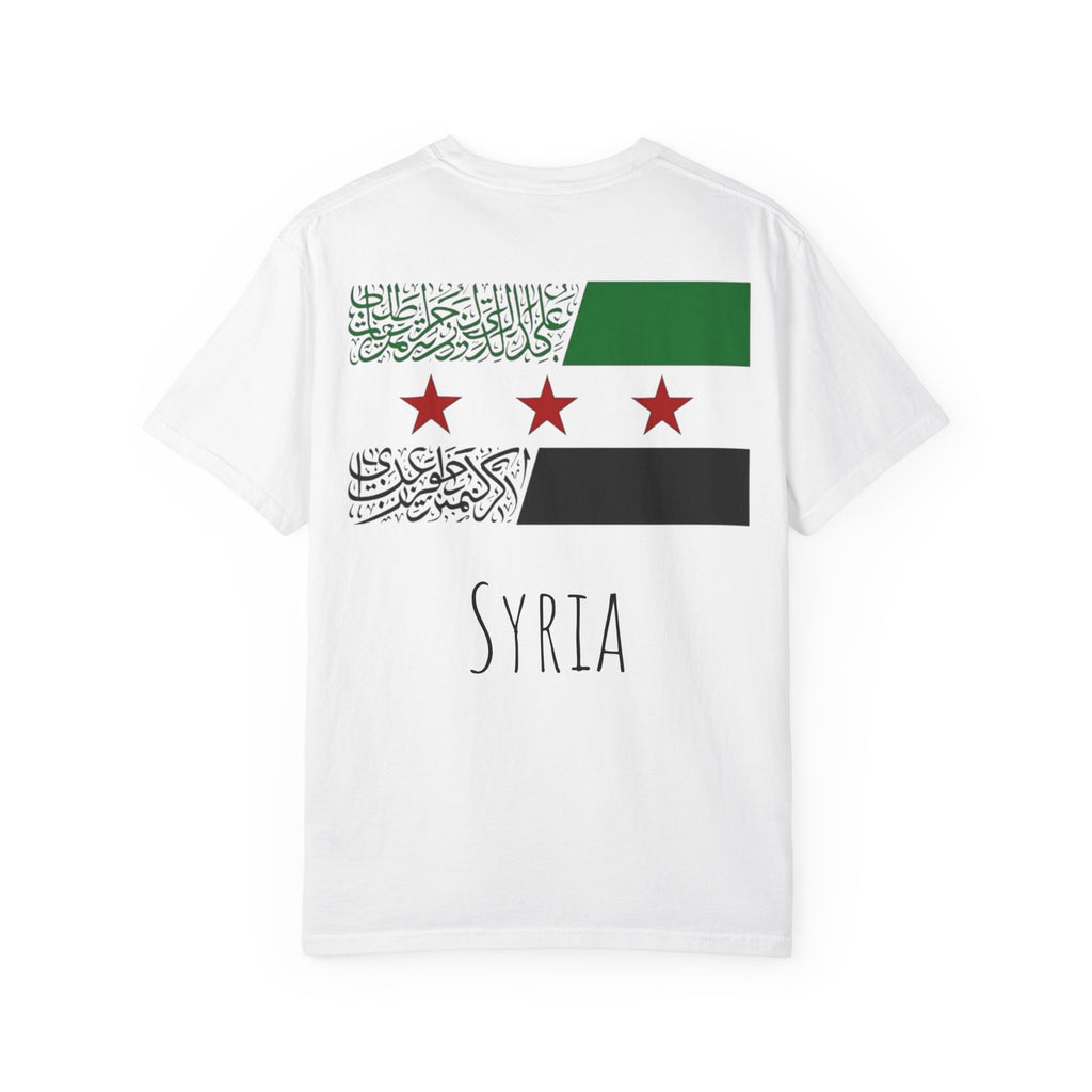 Syria Flag Graphic T-Shirt — Retro Arab Spring Stars Tee