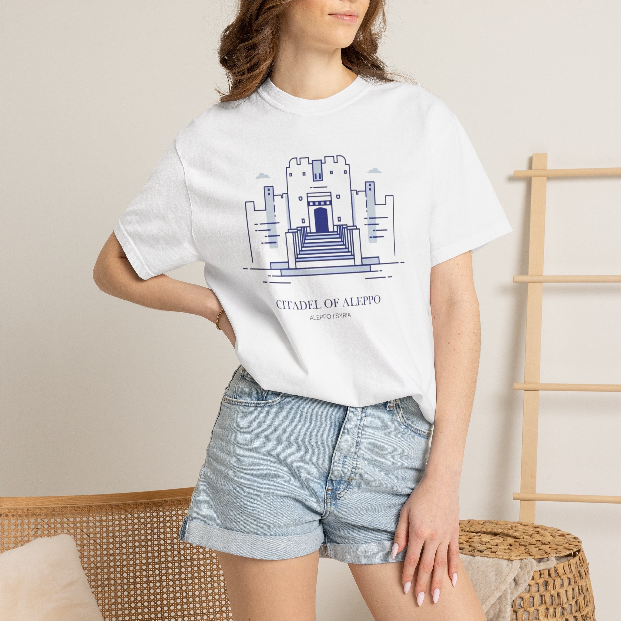 Citadel of Aleppo T-Shirt — Architectural Landmark Graphic Tee