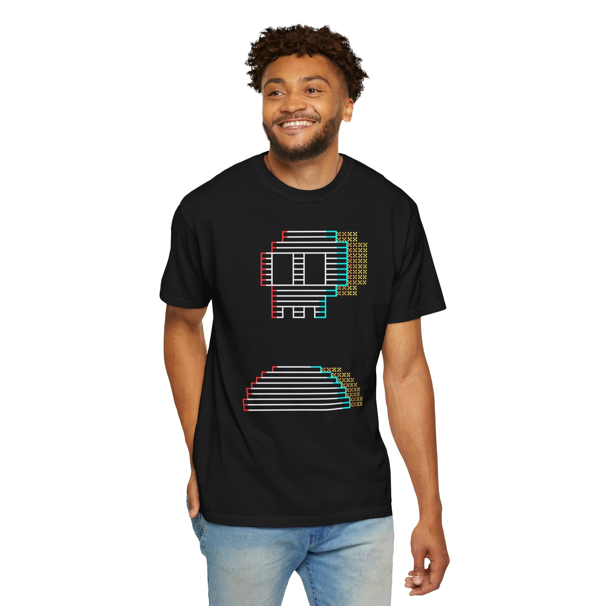 Retro Pixel Robot T-Shirt — Vintage 8-Bit Gamer Tee