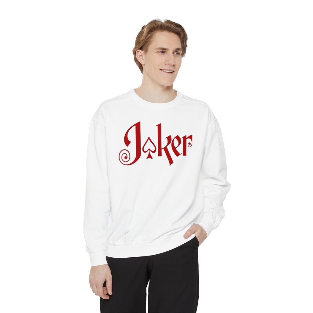 Joker Graphic Sweatshirt — King & Queen Playing Card Design