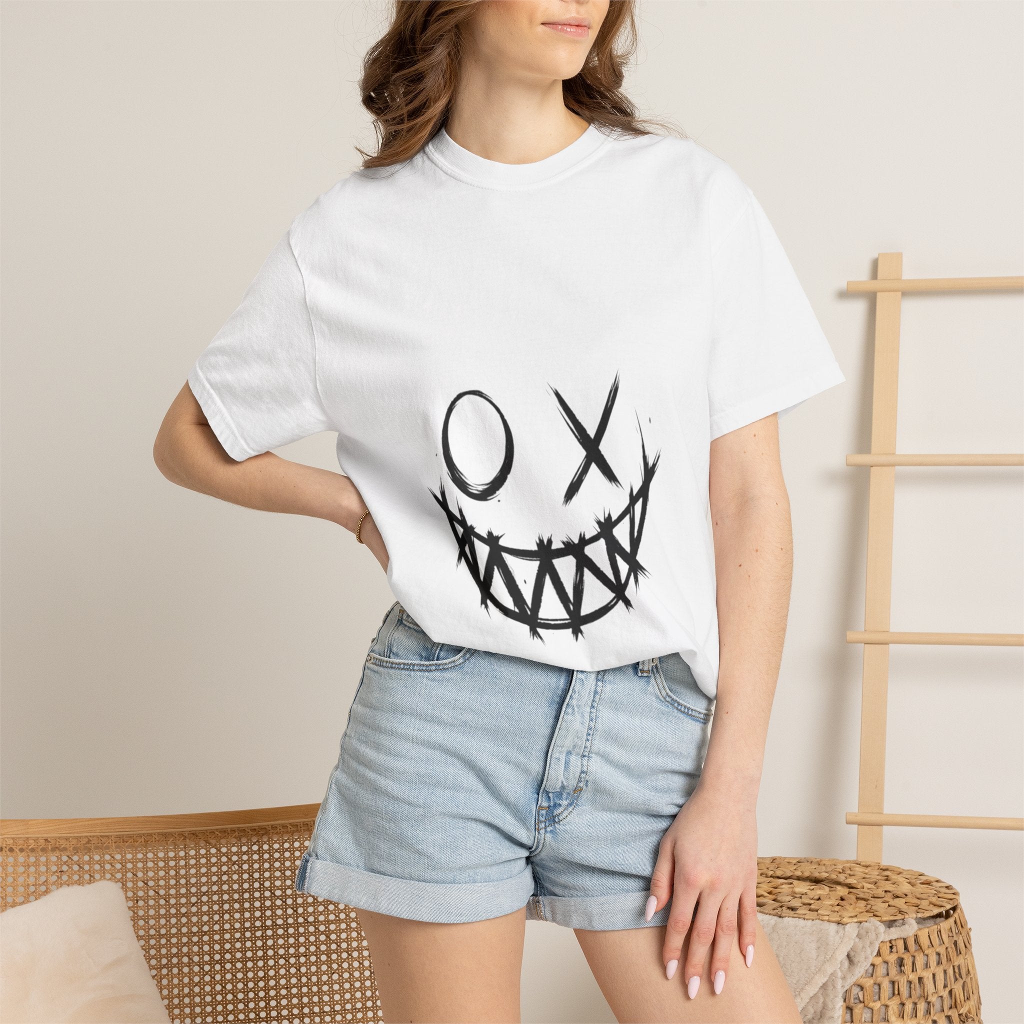 Sketched Creepy Smile Tee | T-Shirt