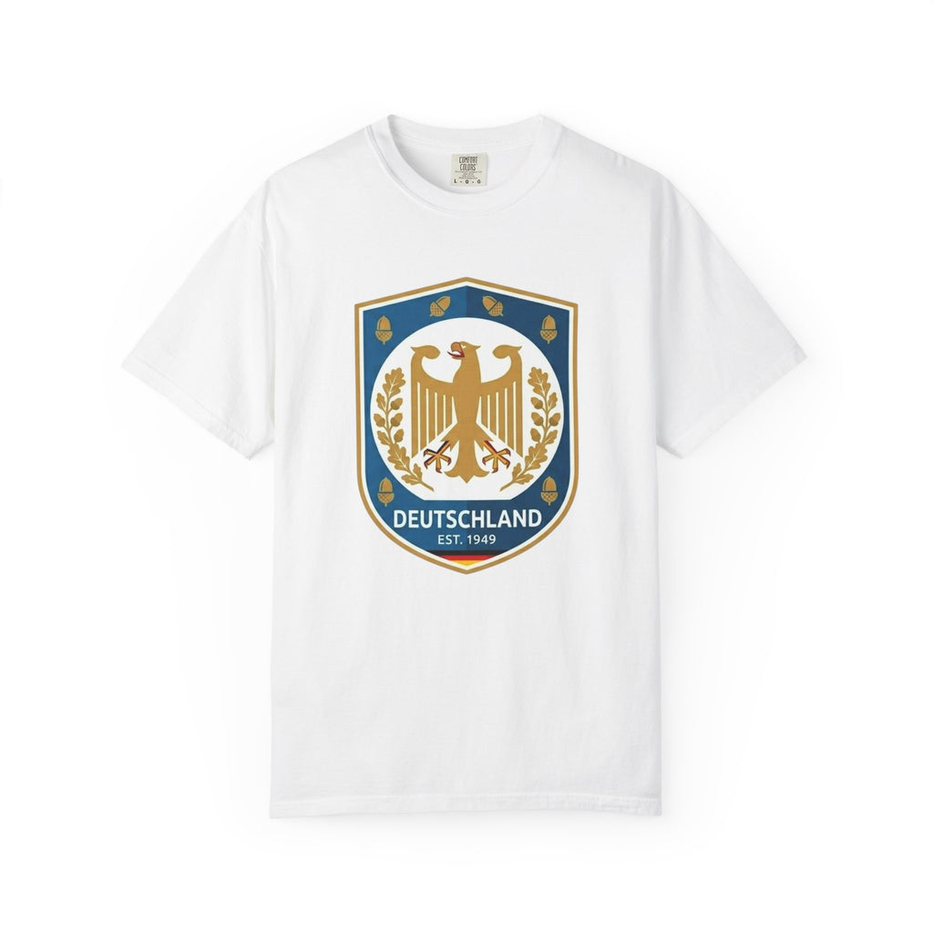 Deutschland Crest T-Shirt — Vintage German Eagle Badge Tee