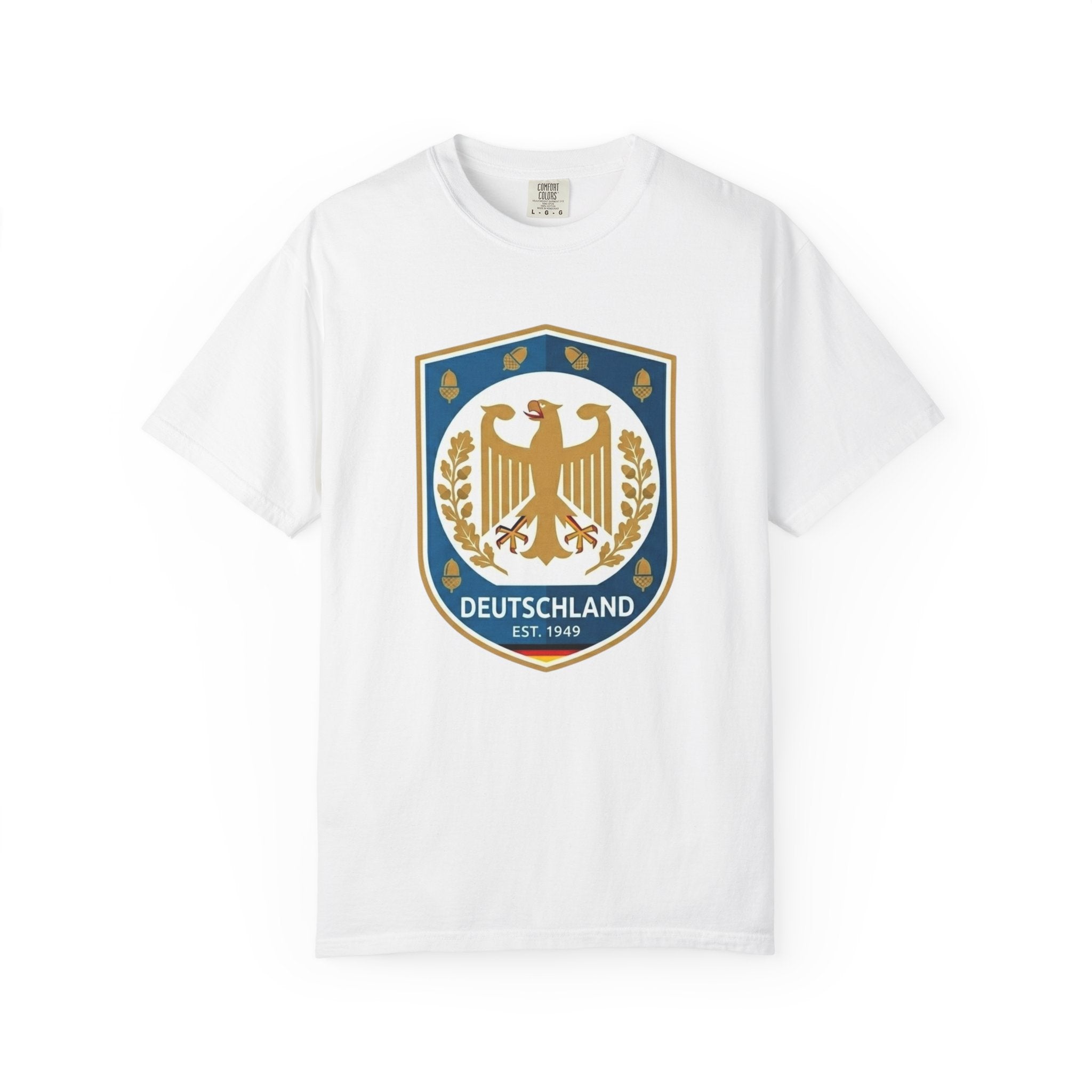 Deutschland Crest T-Shirt — Vintage German Eagle Badge Tee