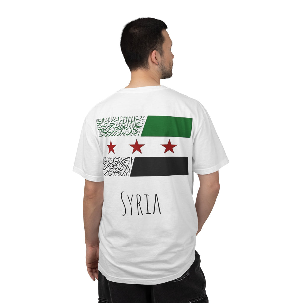 Syria Flag Graphic T-Shirt — Retro Arab Spring Stars Tee