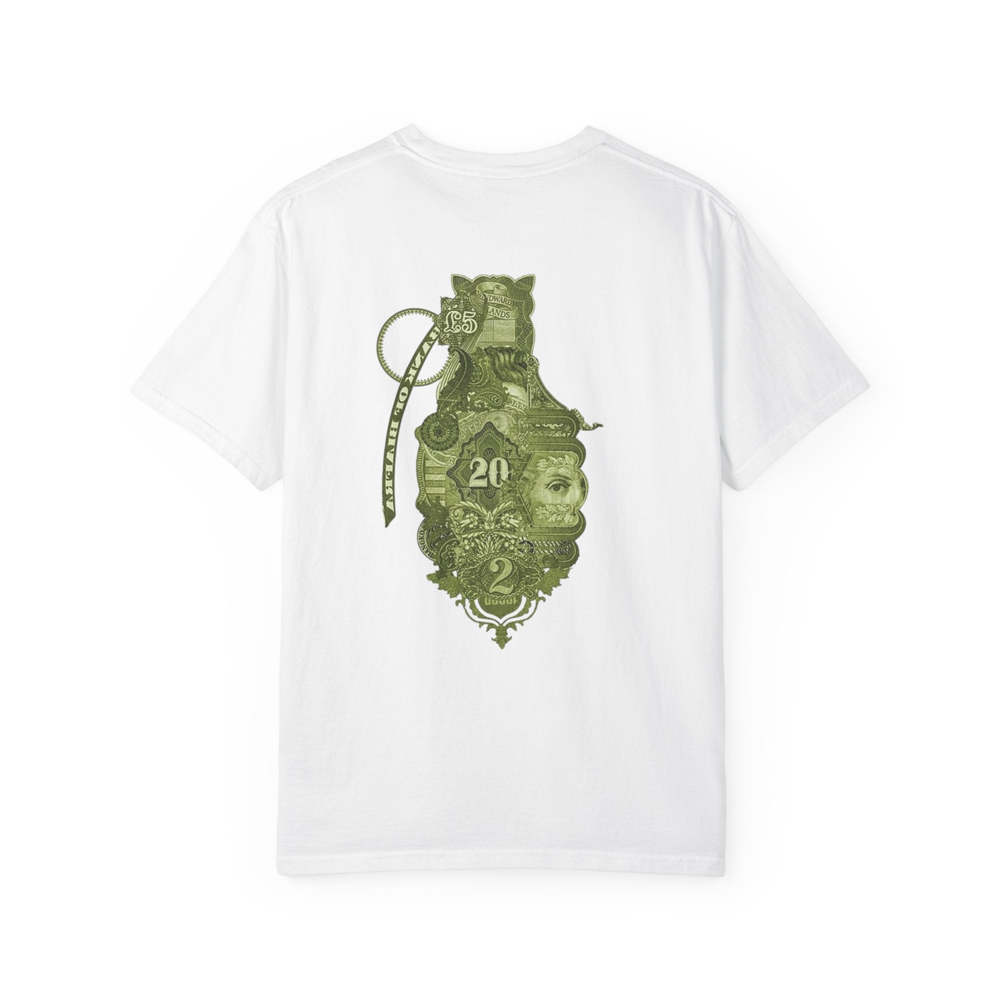 Graphic T-Shirt — Money Grenade & Blue Pistol Streetwear Tee