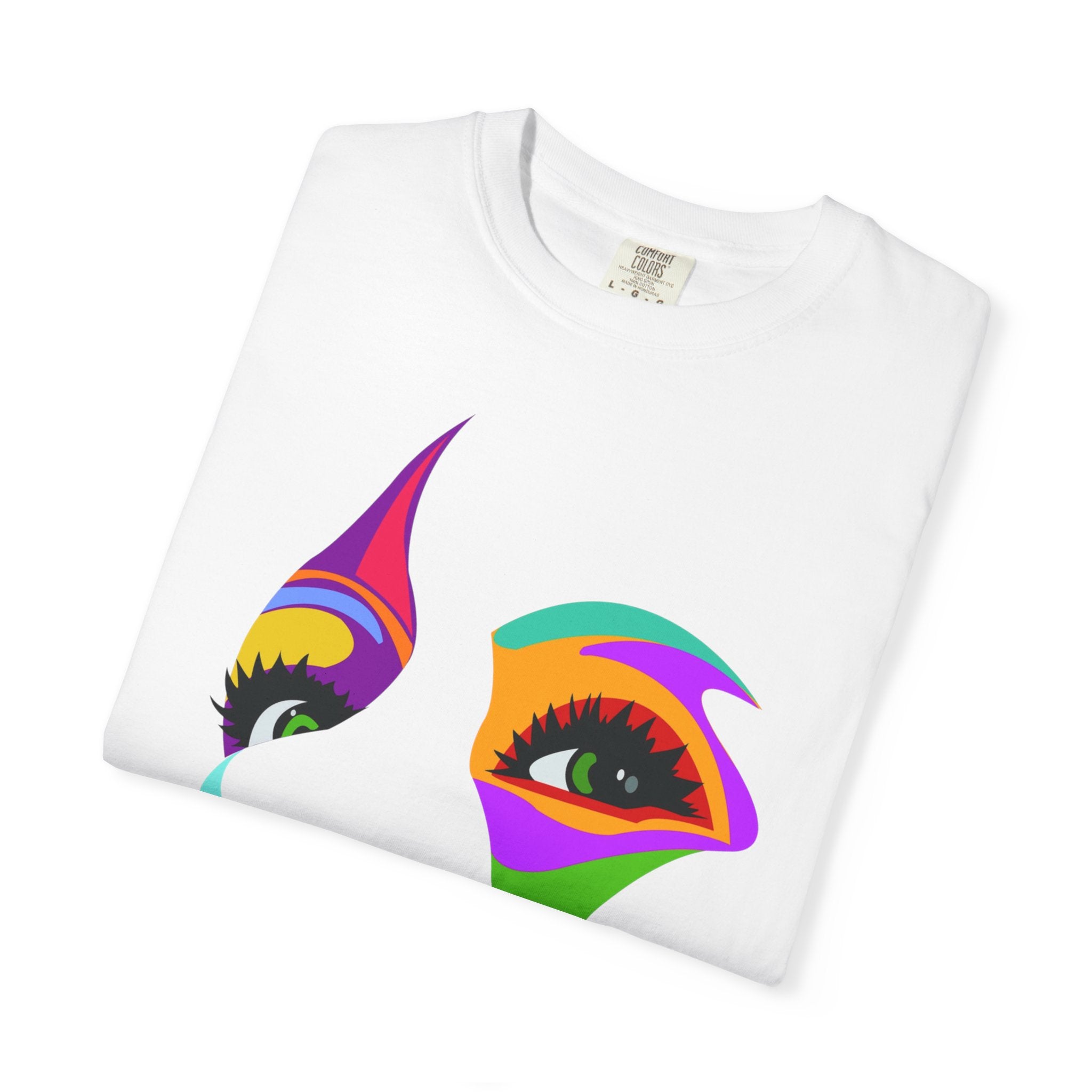 Colorful Abstract Face T-shirt | Pop Art Portrait, Rainbow Minimalist Design