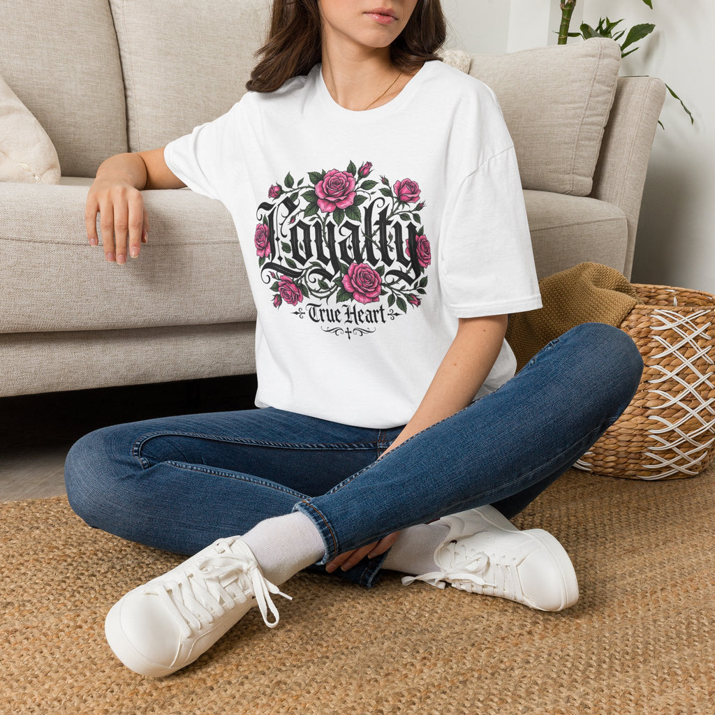 Loyalty Rose T-Shirt — True Heart Floral Gothic Tee