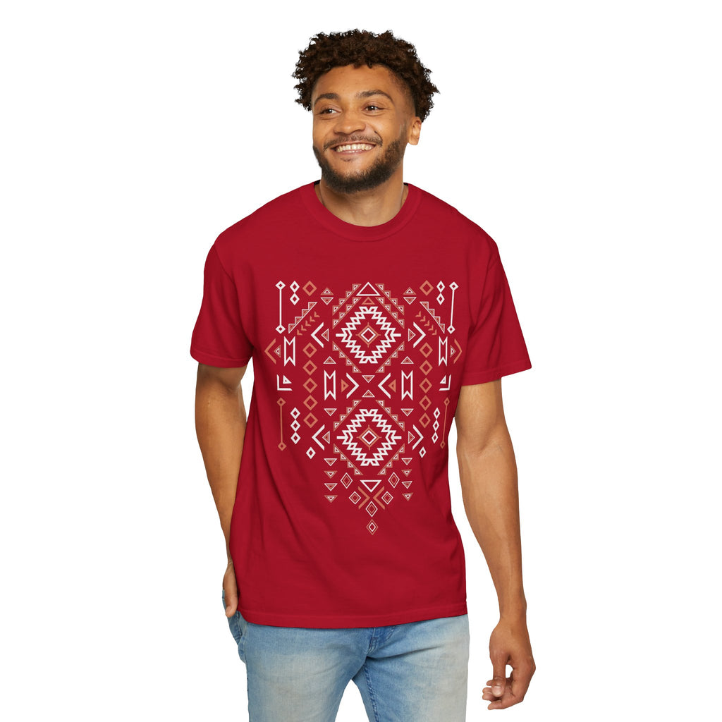 Aztec Geometric Tee — Southwestern Tribal Pattern T-Shirt