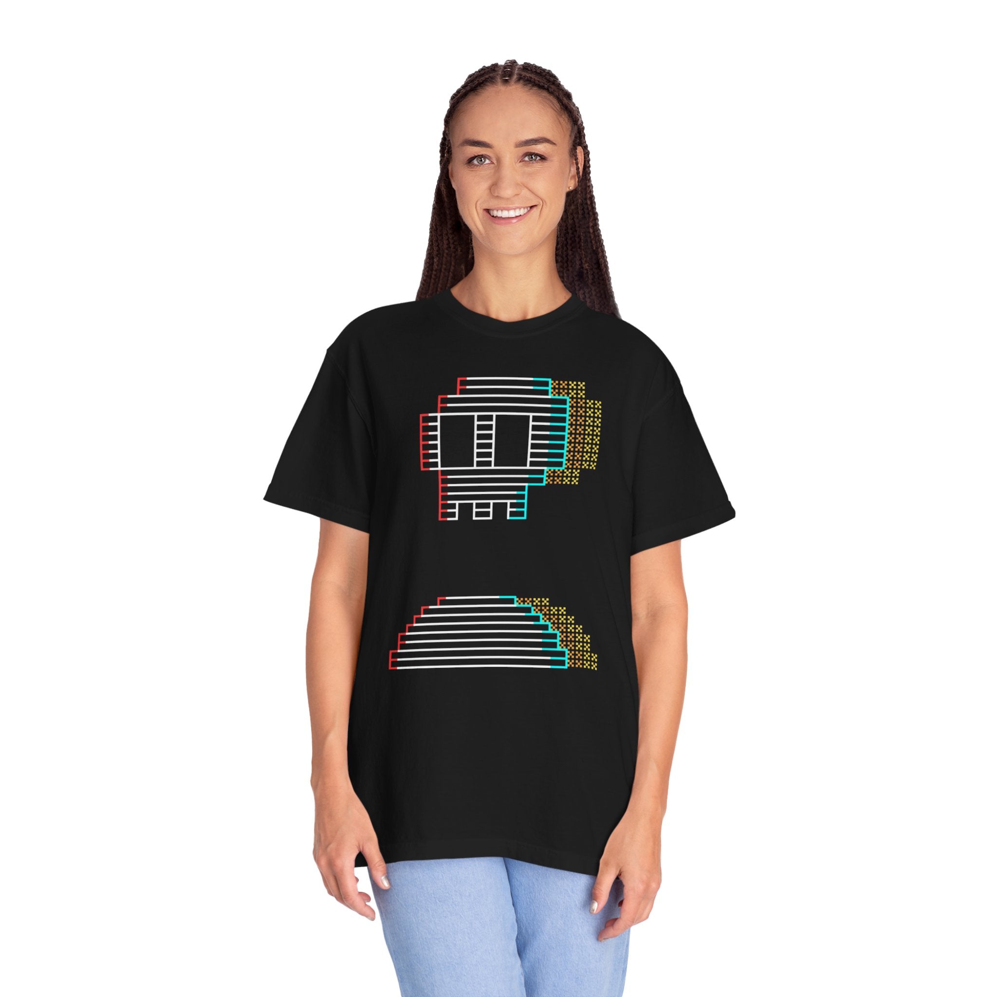 Retro Pixel Robot T-Shirt — Vintage 8-Bit Gamer Tee