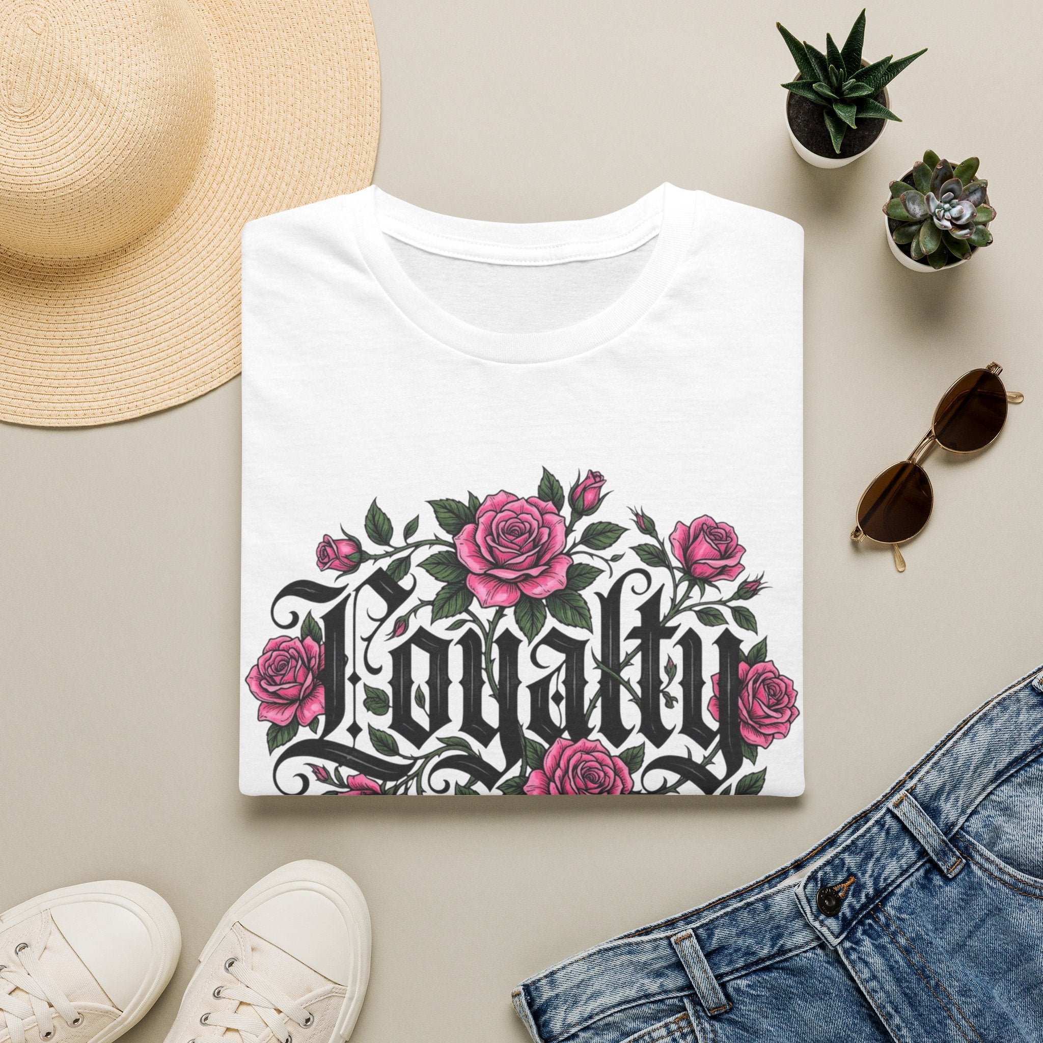 Loyalty Rose T-Shirt — True Heart Floral Gothic Tee
