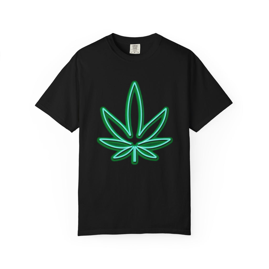 Neon Cannabis Leaf T-Shirt