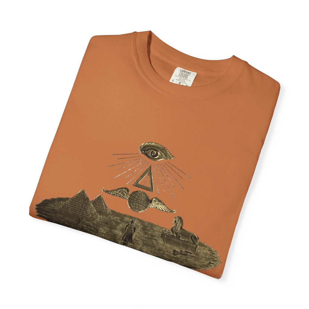 TRY Motivational T-Shirt — Vintage Eye & Triangle Graphic Tee