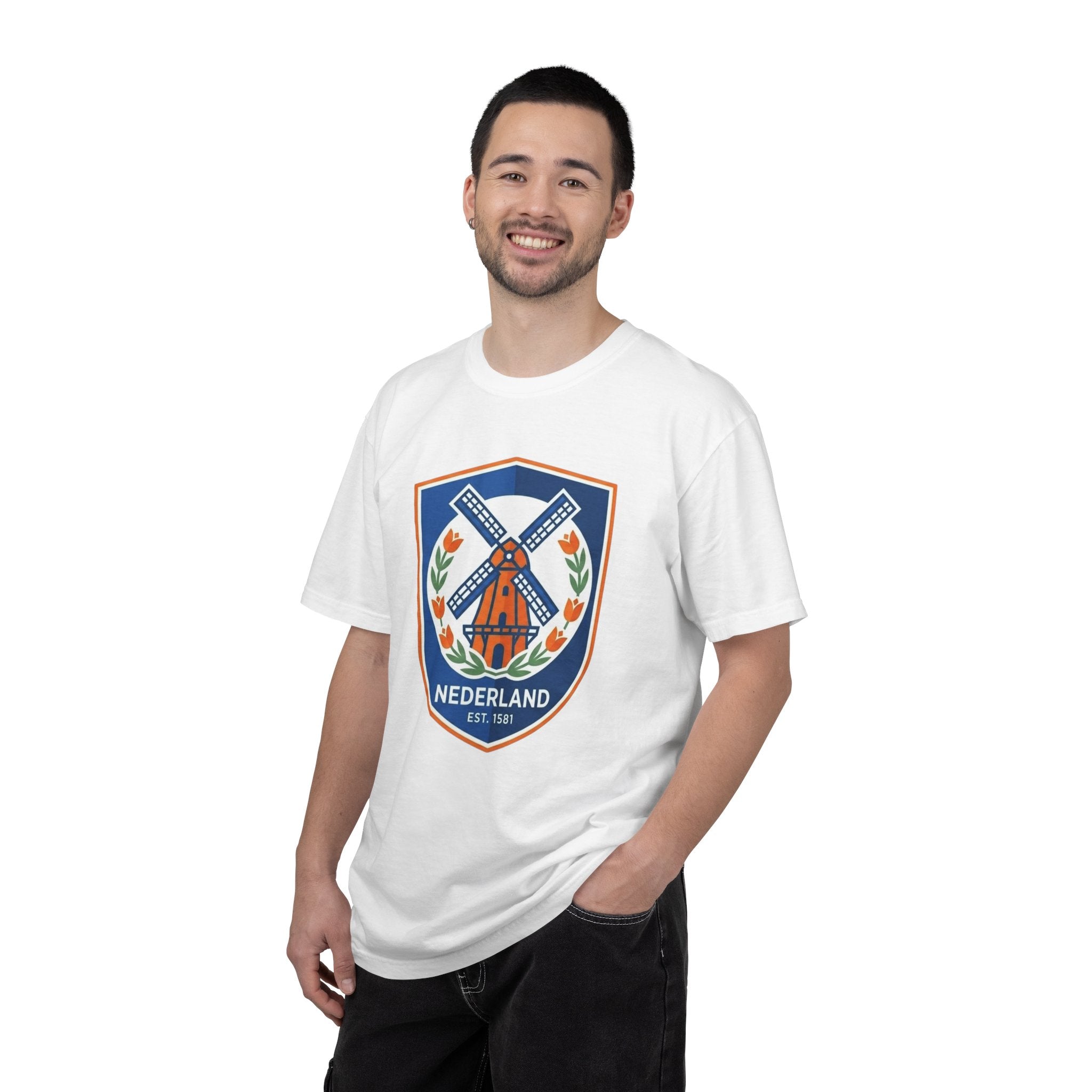 Nederland Windmill Crest T‑Shirt — Dutch Heritage Tee