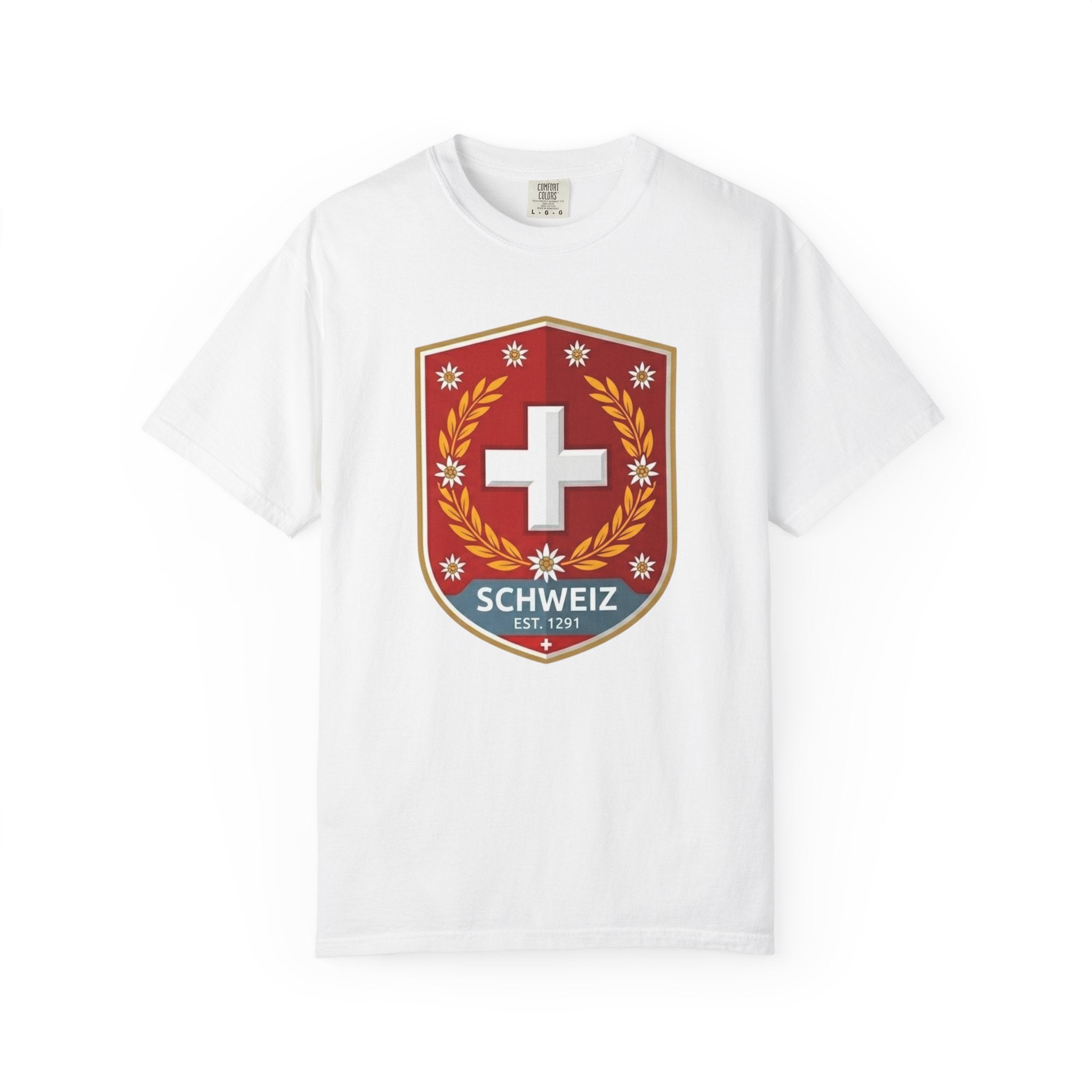 Switzerland Crest T-Shirt — Schweiz Shield Graphic Tee
