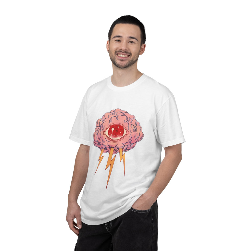 Graphic T-Shirt — Psychedelic Eye & Lightning Brain Tee