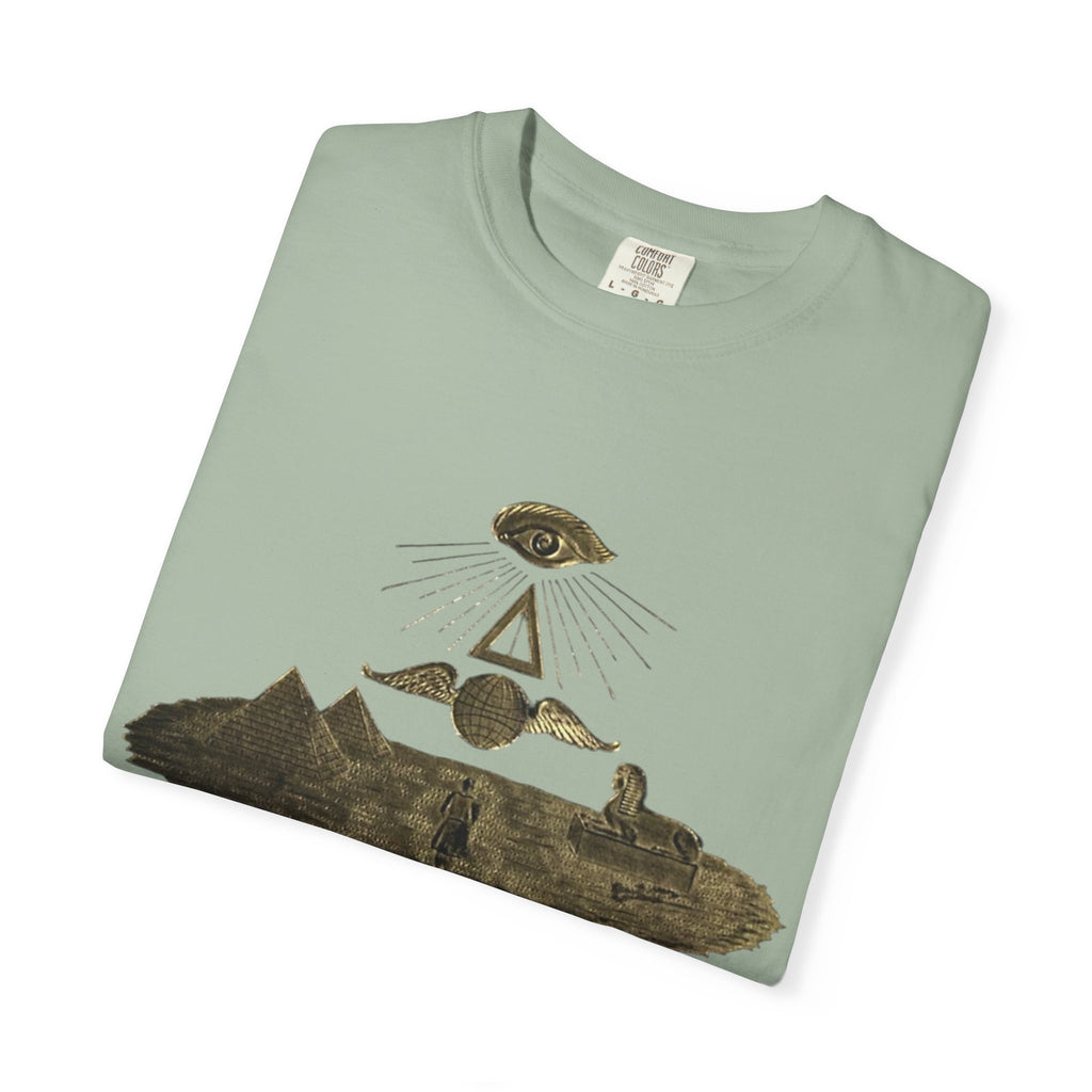 TRY Motivational T-Shirt — Vintage Eye & Triangle Graphic Tee