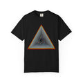 Psychedelic Triangle Spiral T-shirt | Rainbow Geometric Trippy Tee