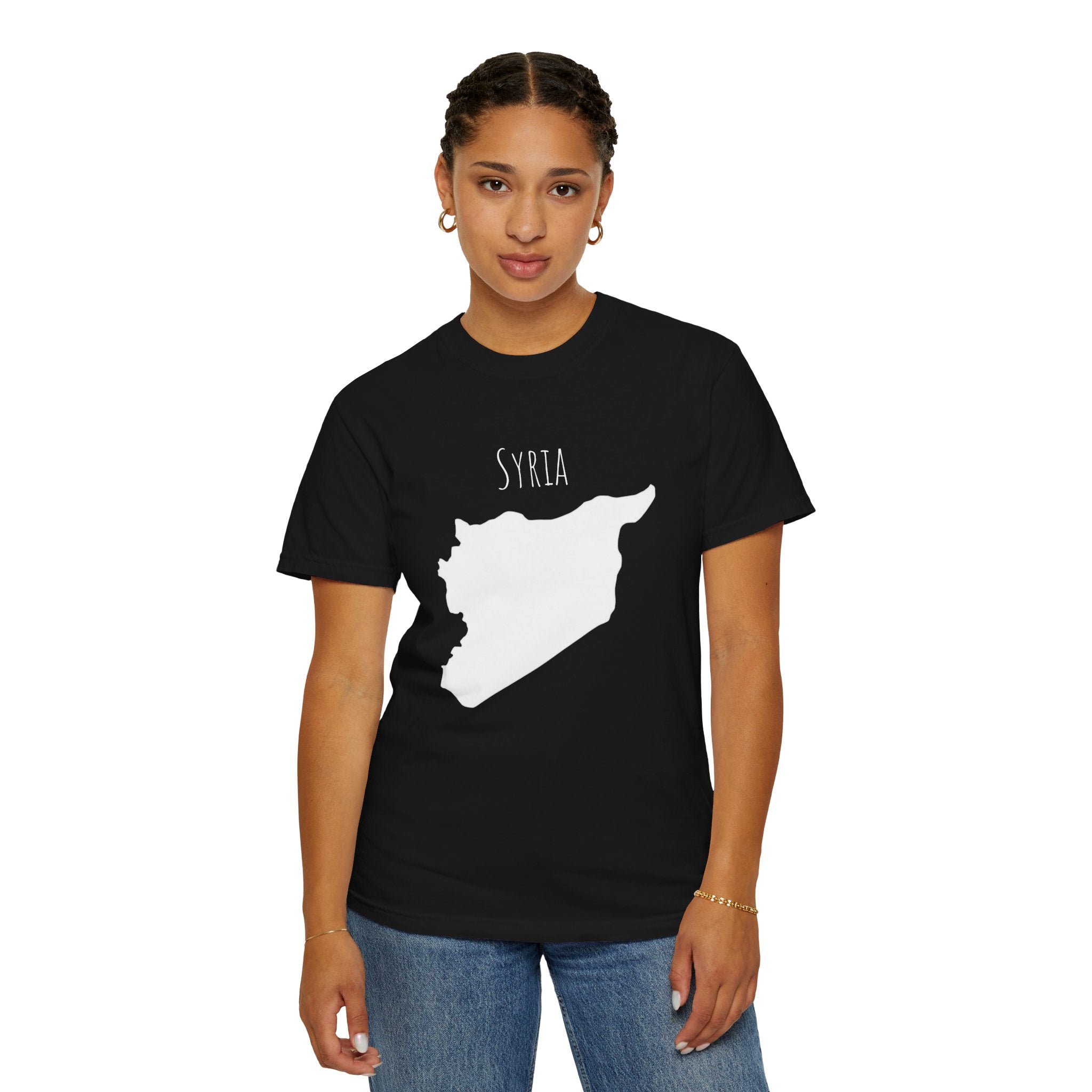Syria Outline T-Shirt — Minimal Map Tee