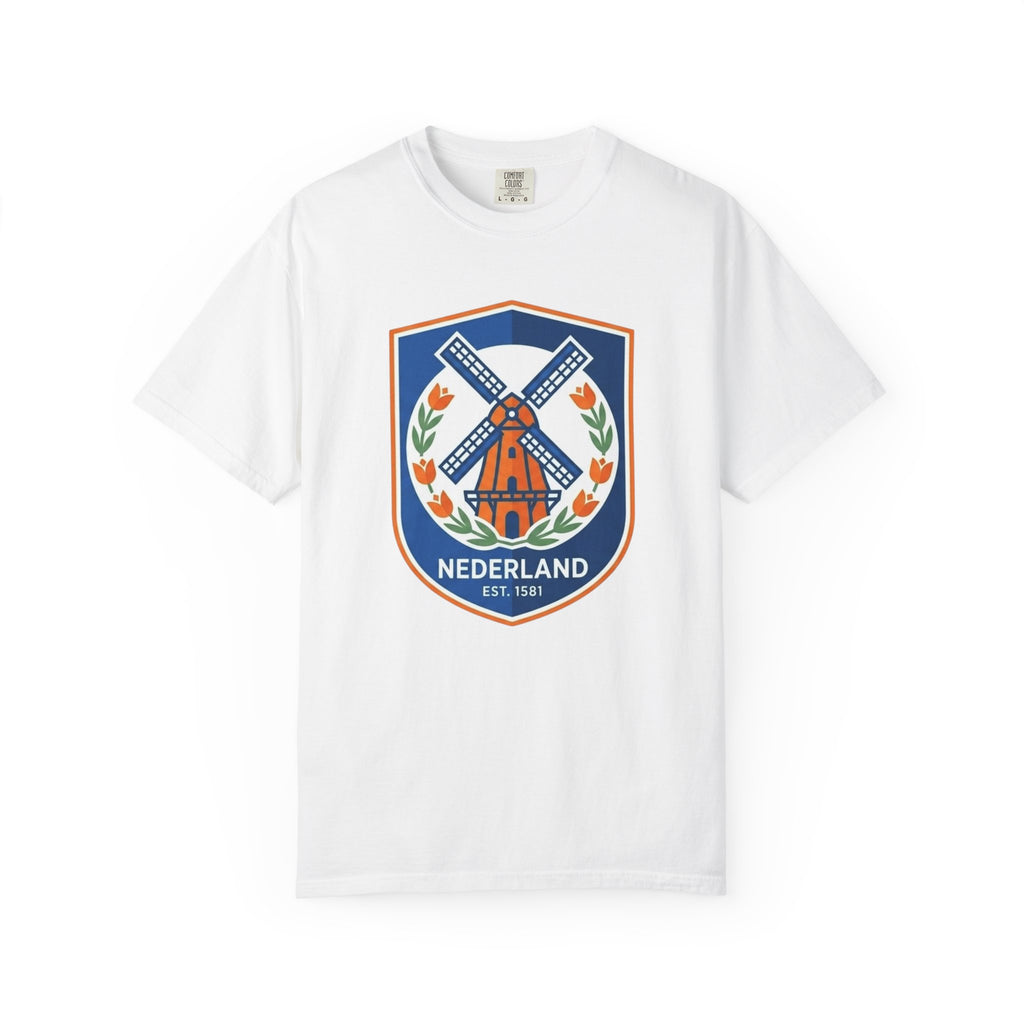 Nederland Windmill Crest T‑Shirt — Dutch Heritage Tee
