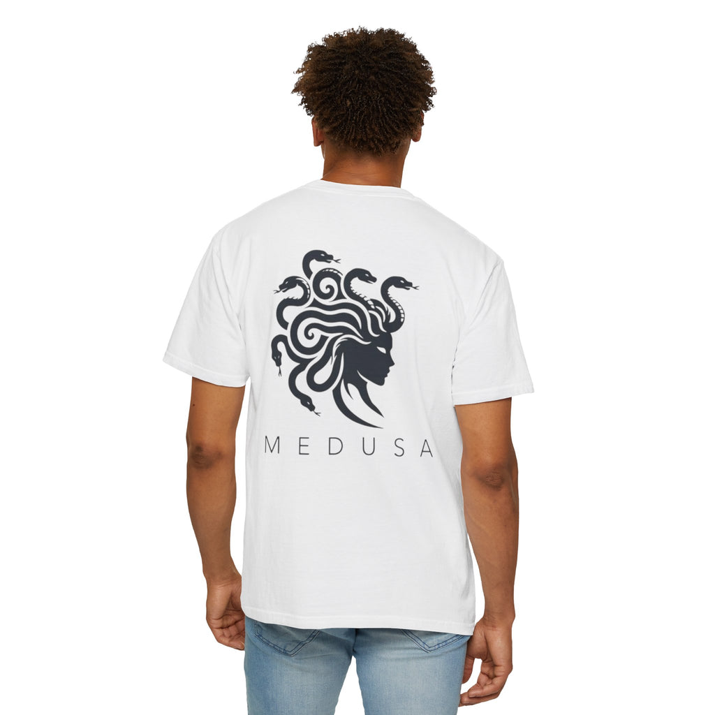 Medusa Graphic T-Shirt — Mythic Snake-Head Design