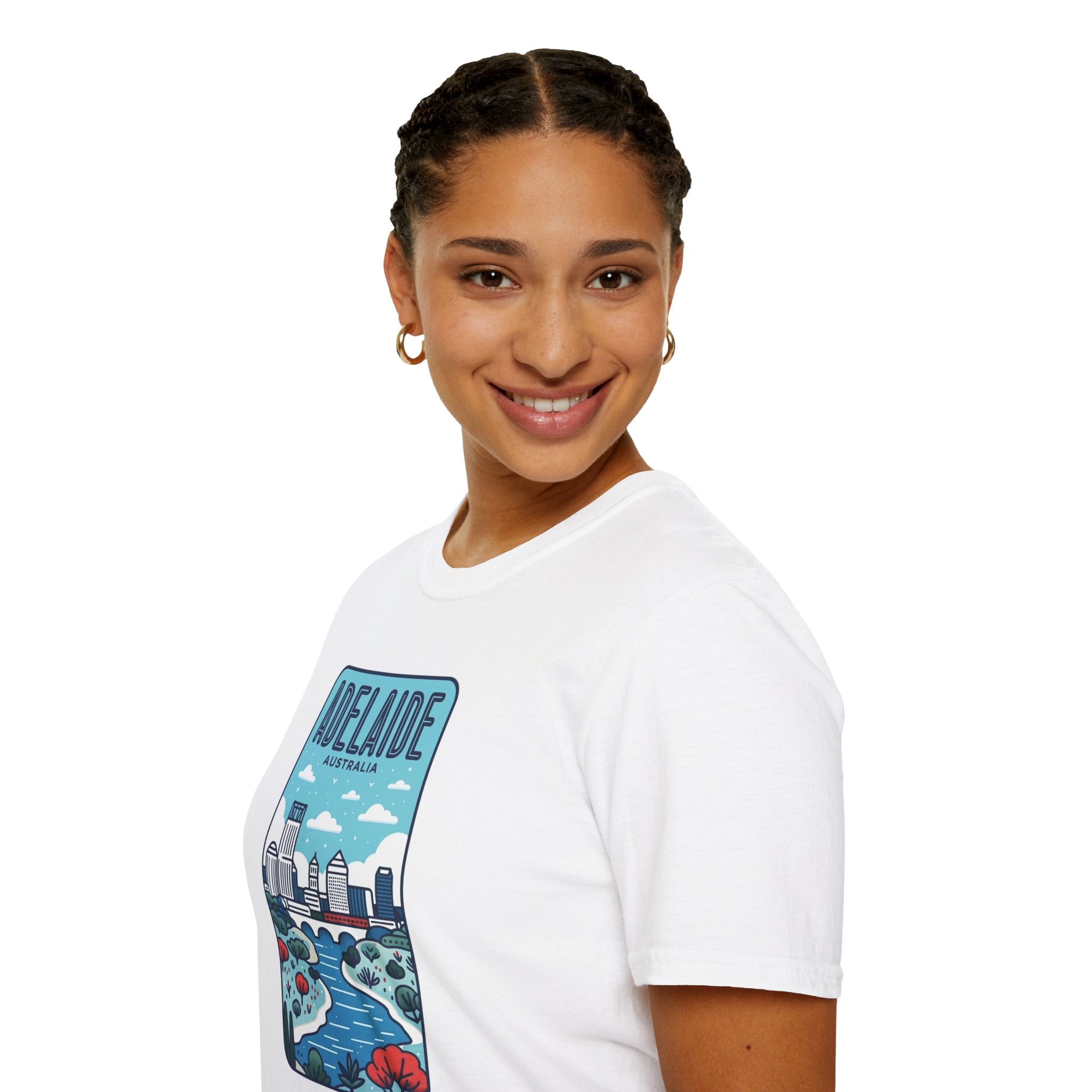 Adelaide Australia skyline graphic T-Shirt | City travel souvenir tee