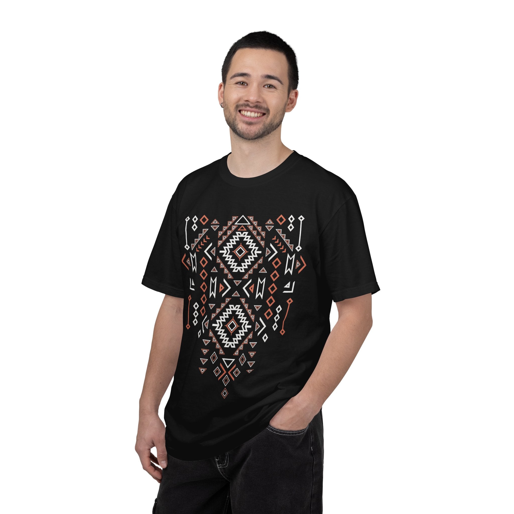 Aztec Geometric Tee — Southwestern Tribal Pattern T-Shirt