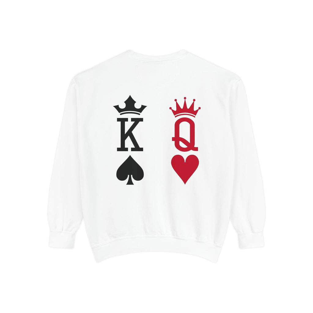 Joker Graphic Sweatshirt — King & Queen Playing Card Design