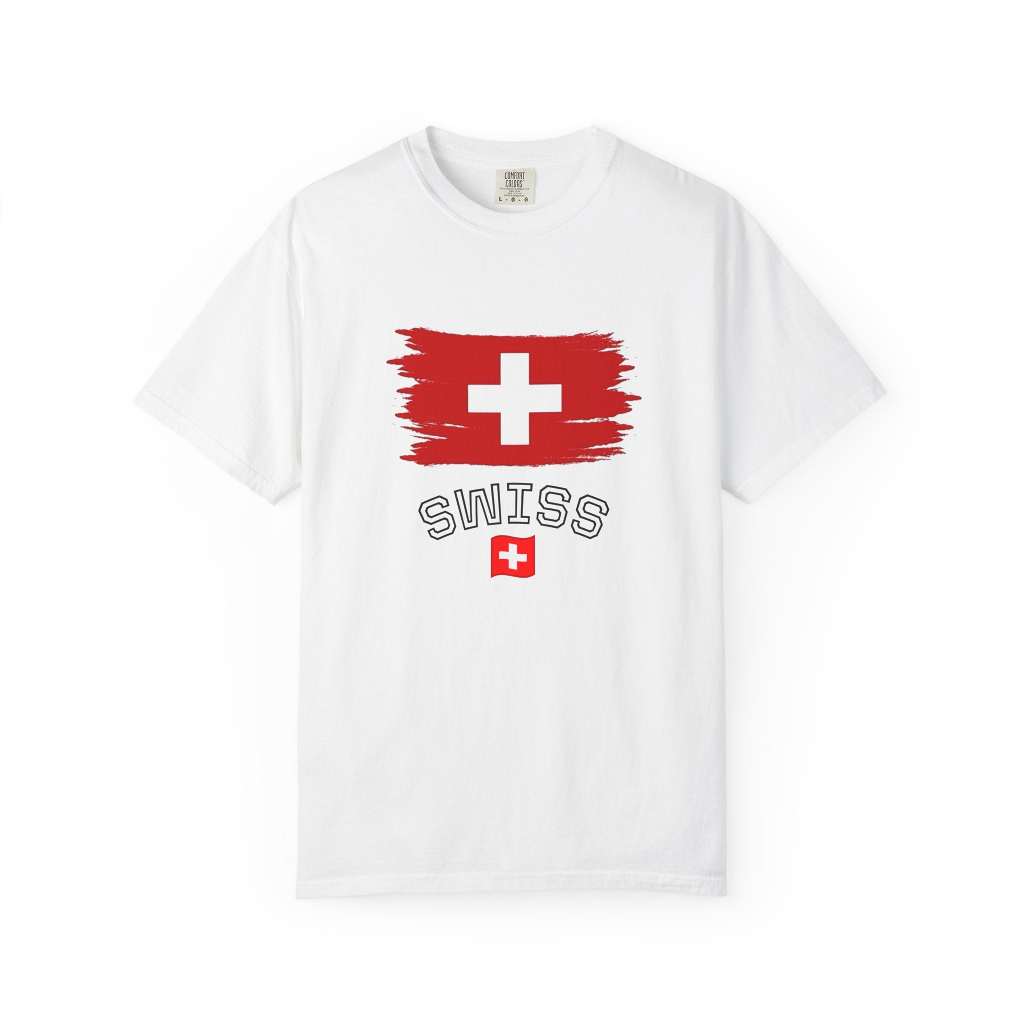 Swiss Flag T-Shirt — Swiss Crest Graphic Tee