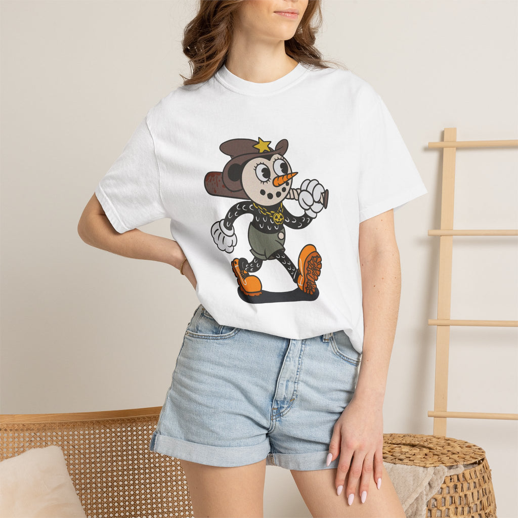Vintage Cartoon Police Mouse T-shirt | Retro Character Tee