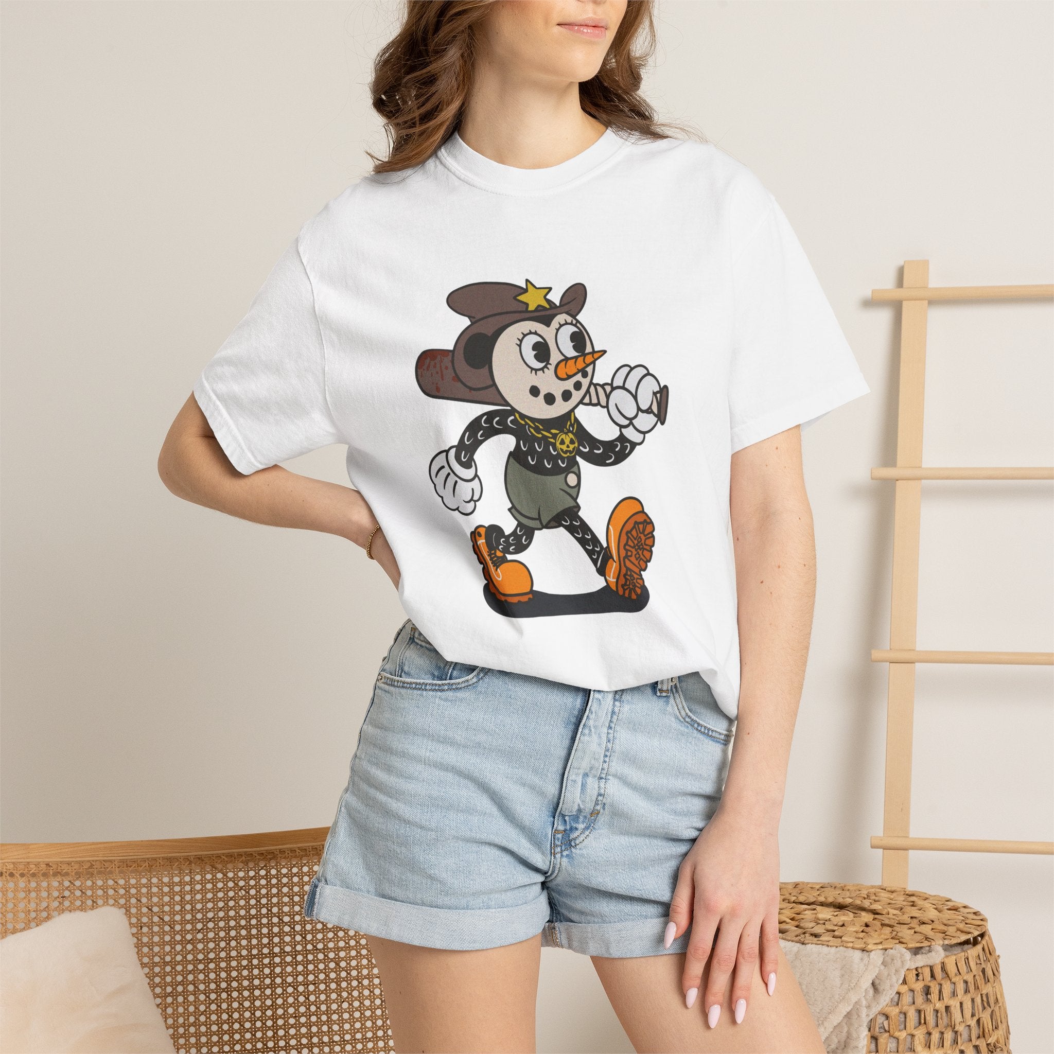 Vintage Cartoon Police Mouse T-shirt | Retro Character Tee