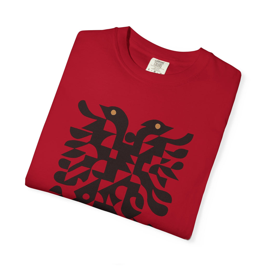 Albanian Double-Headed Eagle T-Shirt — Patriotic Albanian Flag Design