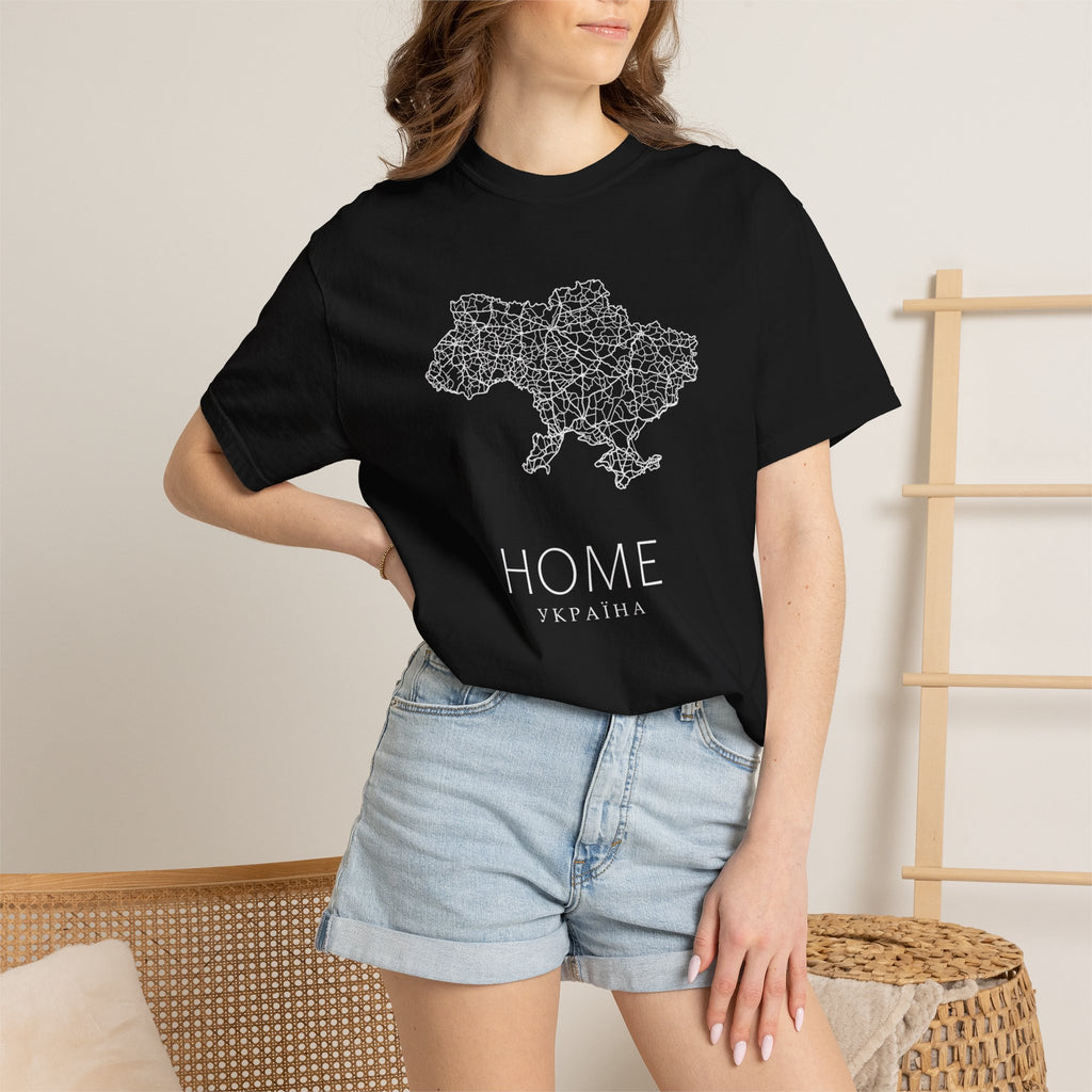 T-Shirt — "HOME Ukrain" Map Graphic Tee