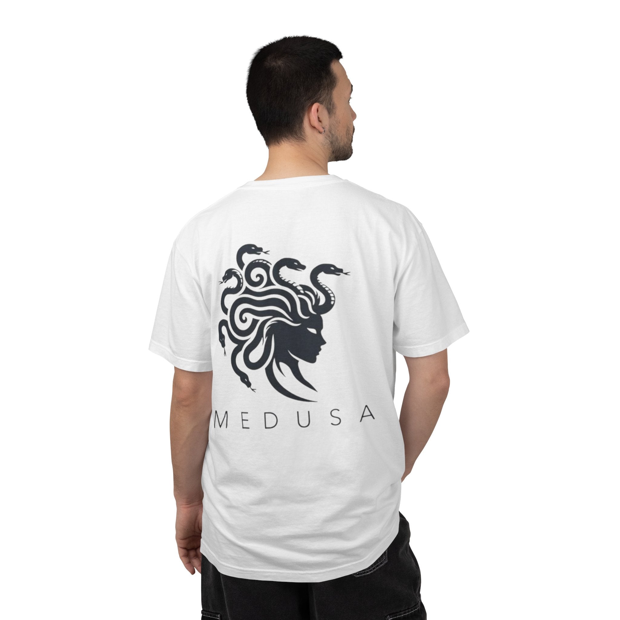 Medusa Graphic T-Shirt — Mythic Snake-Head Design