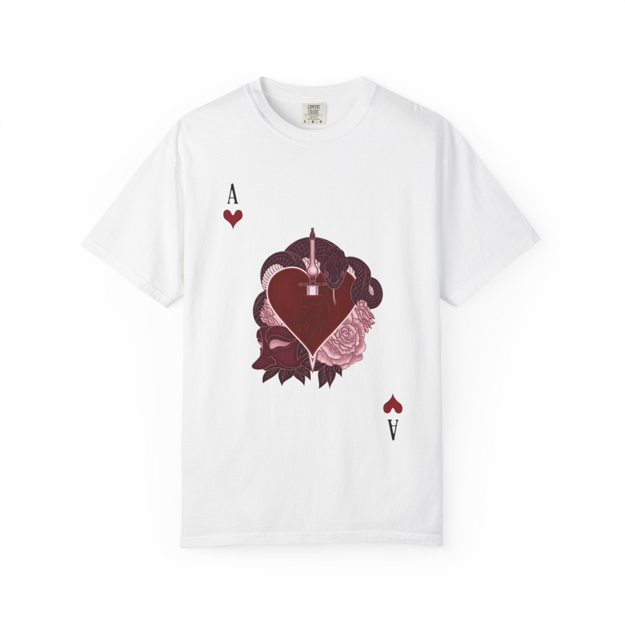 Ace of Hearts Graphic T-Shirt — Romantic Playing Card Tee
