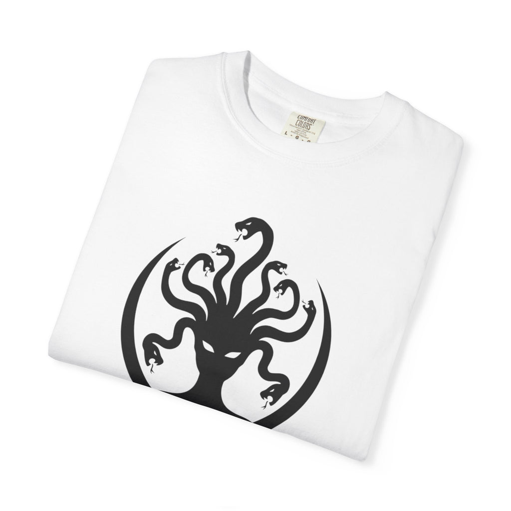 Medusa Graphic T-Shirt — Mythic Snake-Head Design