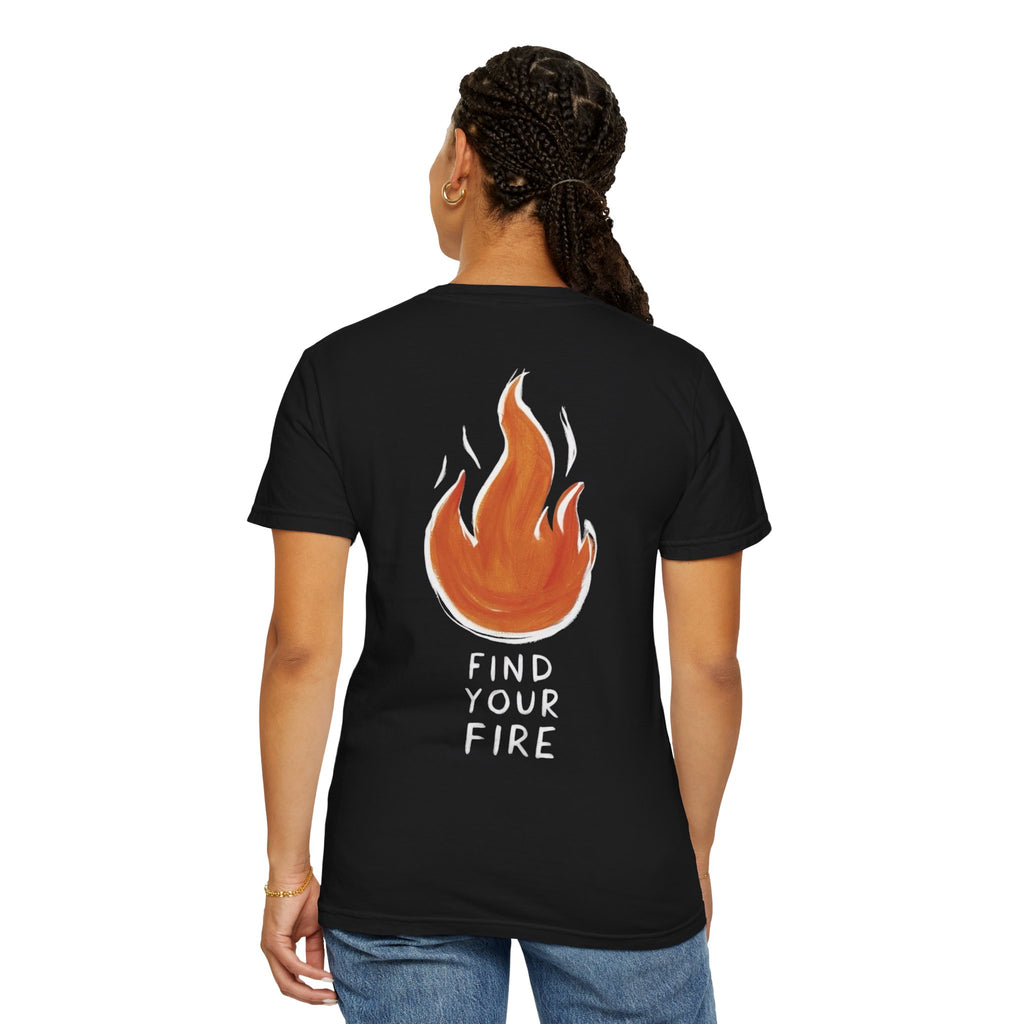 Find Your Fire T‑Shirt — Matchstick Flame Graphic Tee