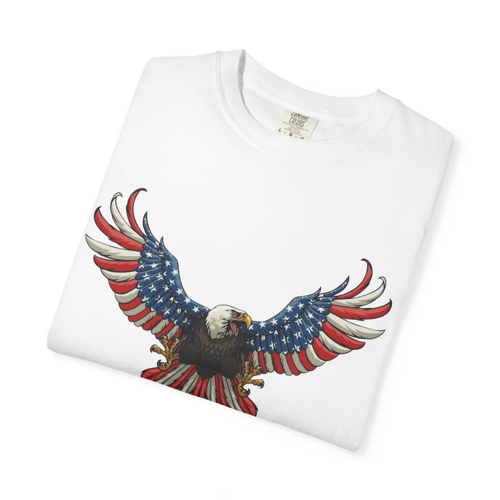 American Eagle T-Shirt — Patriotic Bald Eagle Graphic Tee (Front & Back)