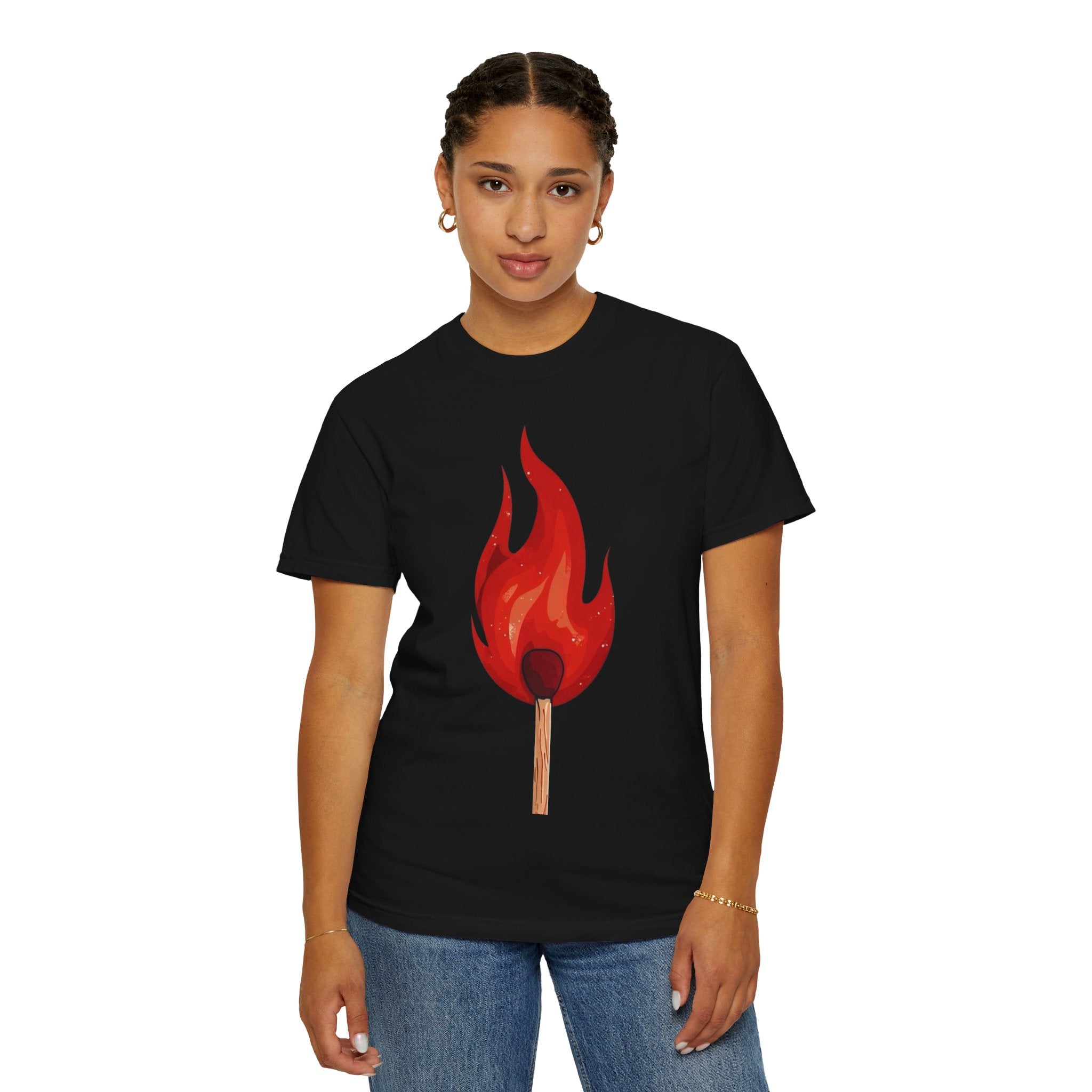 Find Your Fire T‑Shirt — Matchstick Flame Graphic Tee