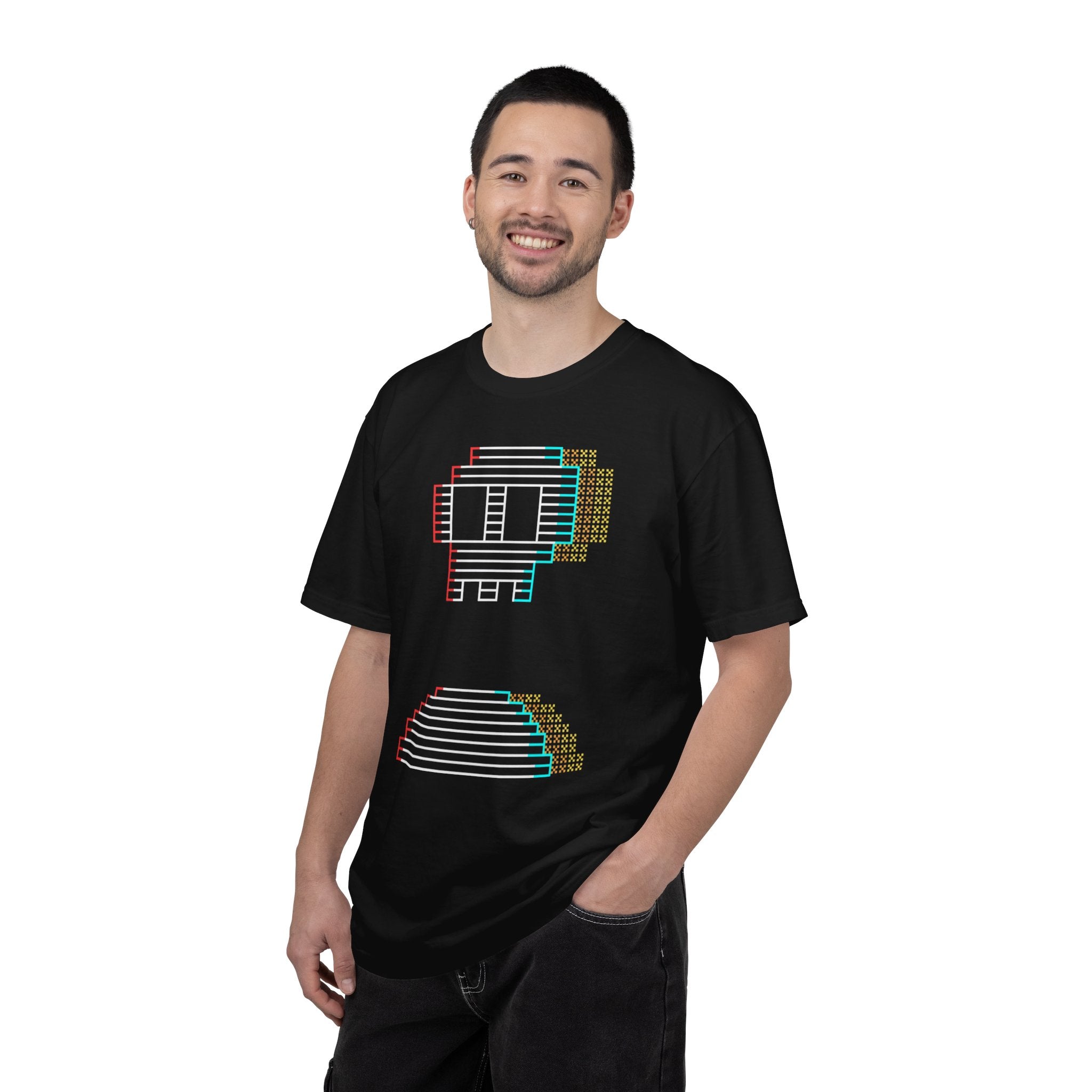 Retro Pixel Robot T-Shirt — Vintage 8-Bit Gamer Tee