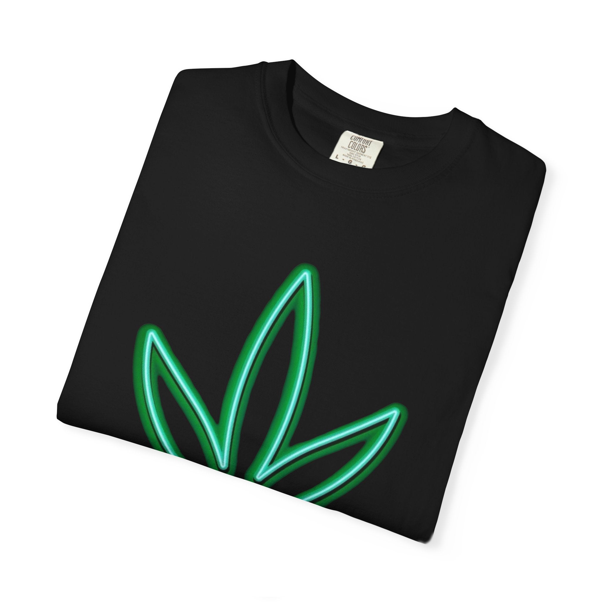 Neon Cannabis Leaf T-Shirt
