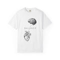 Balance Heart & Brain T-Shirt — Anatomical Illustration Tee
