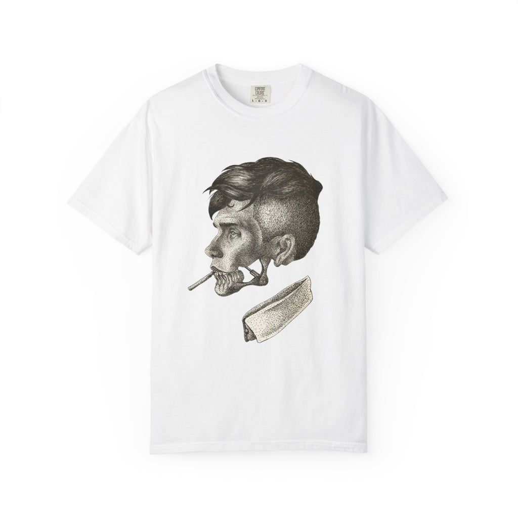 Skull Profile Cigarette T-Shirt