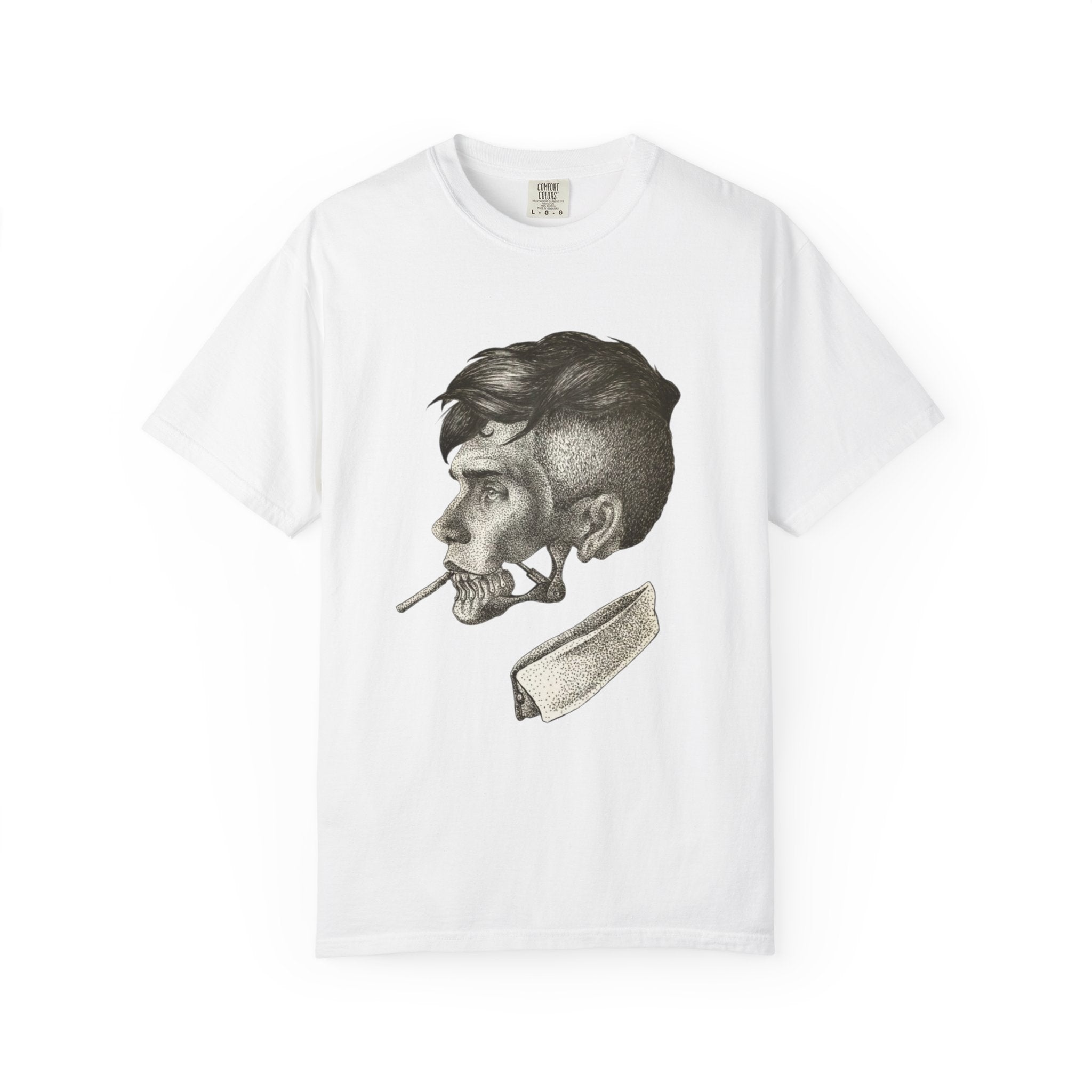 Skull Profile Cigarette T-Shirt