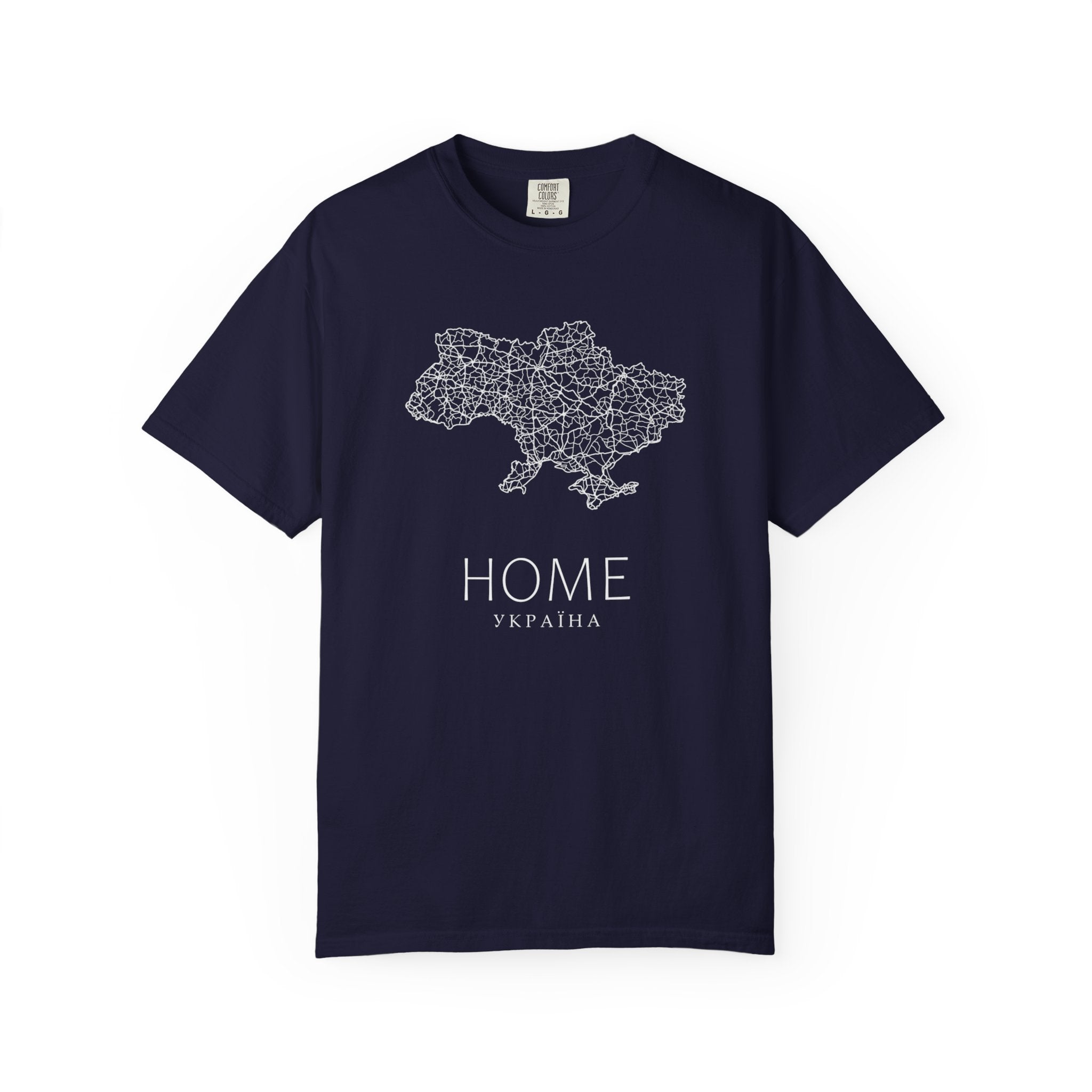 T-Shirt — "HOME Ukrain" Map Graphic Tee