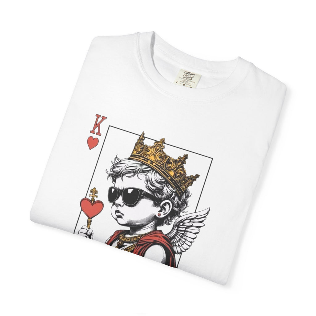 King of Hearts Cupid T-Shirt — Retro Playing Card Design