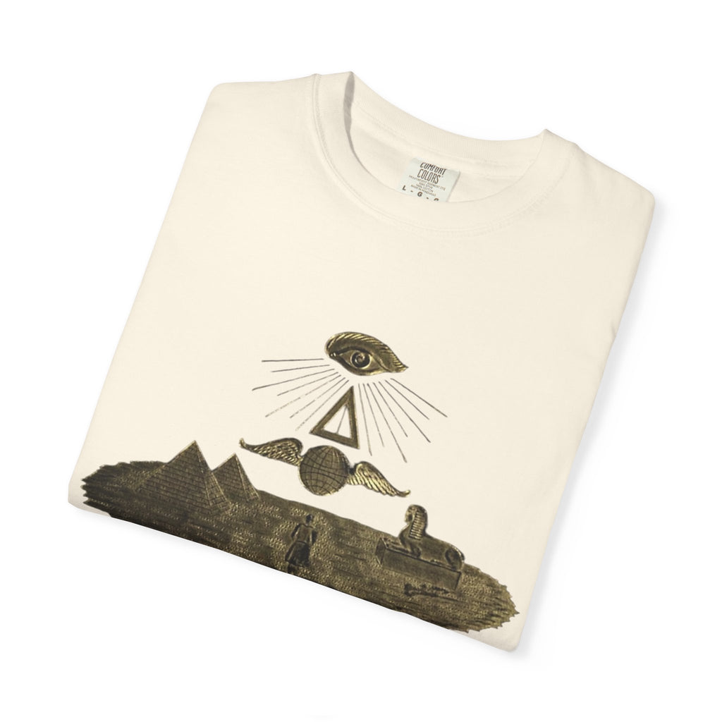 TRY Motivational T-Shirt — Vintage Eye & Triangle Graphic Tee