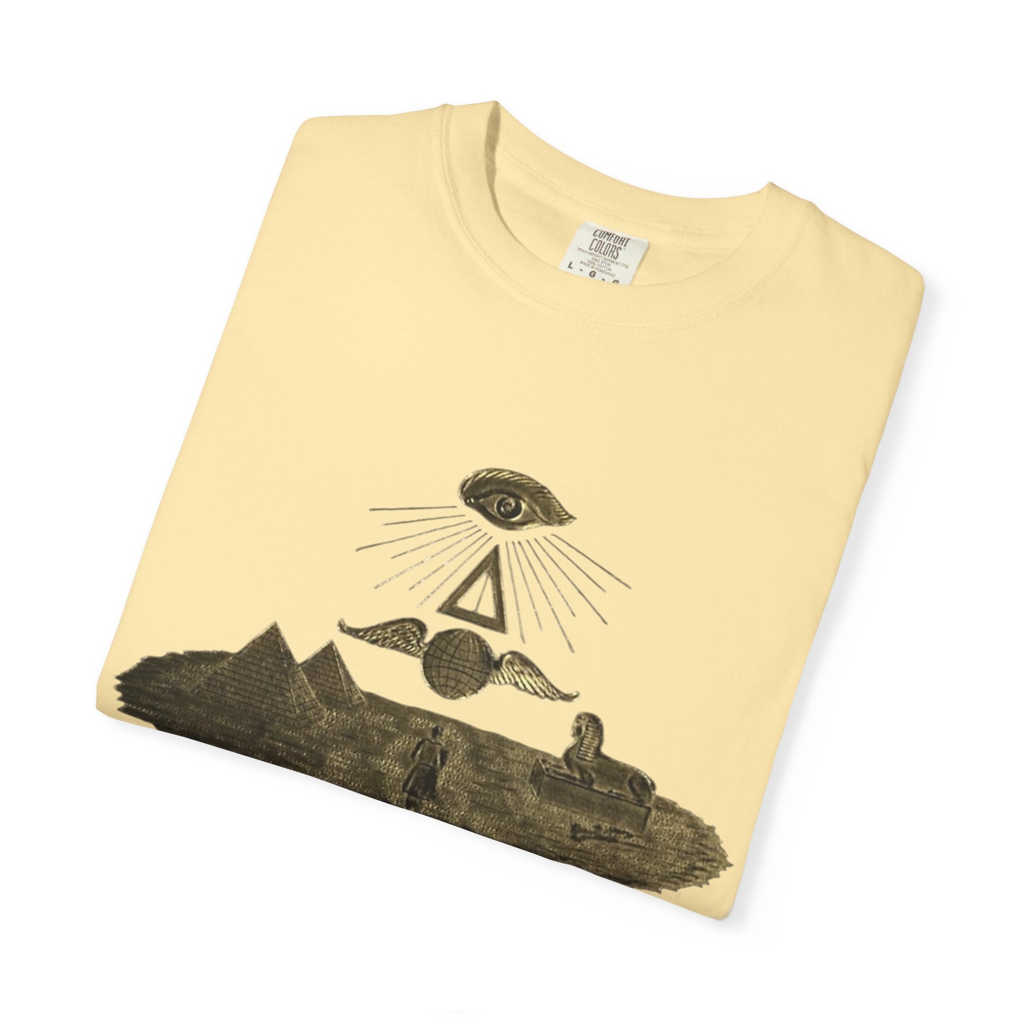 TRY Motivational T-Shirt — Vintage Eye & Triangle Graphic Tee