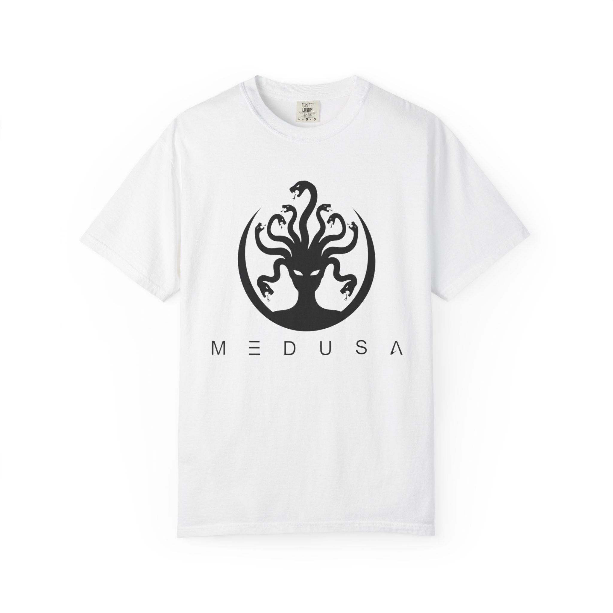 Medusa Graphic T-Shirt — Mythic Snake-Head Design